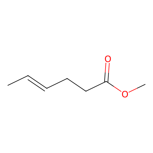 Methyl hex-4-enoate structure