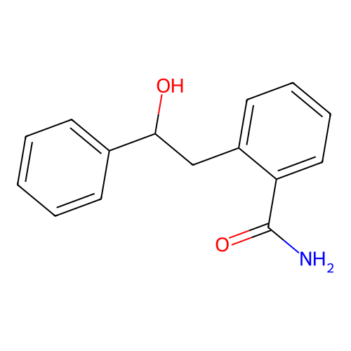 Benzamide, o-(beta-hydroxyphenethyl)- structure