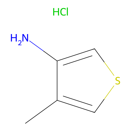 4-Methylthiophen-3-amine hydrochloride structure