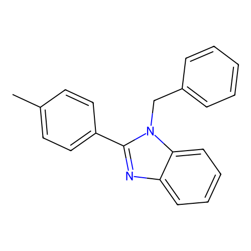 1-benzyl-2-(4-methylphenyl)-1H-1,3-benzodiazole structure