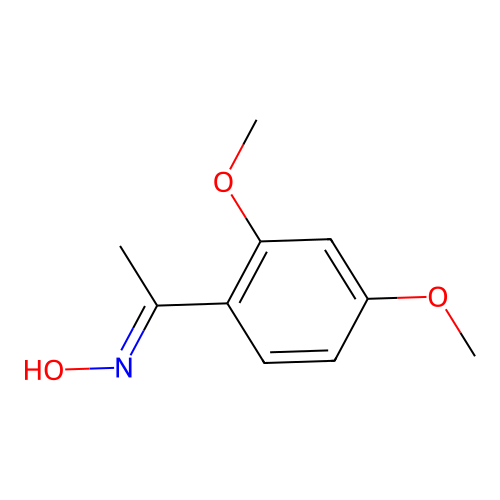 N-[1-(2,4-dimethoxyphenyl)ethylidene]hydroxylamine structure