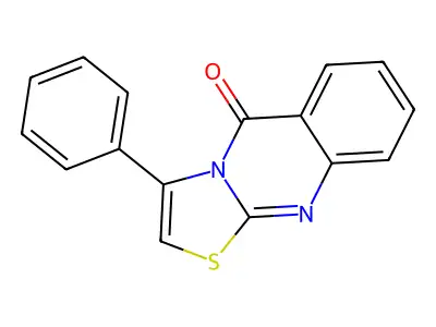 3-phenyl-5H-thiazolo[2,3-b]quinazolin-5-one structure