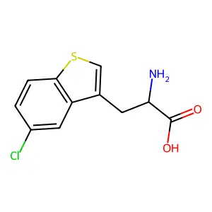 2-Amino-3-(5-chloro-1-benzothiophen-3-yl)propanoic acid structure