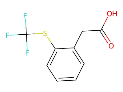 2-(Trifluoromethylthio)phenylacetic acid structure