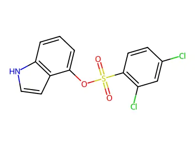 1H-indol-4-yl 2,4-dichlorobenzenesulfonate structure