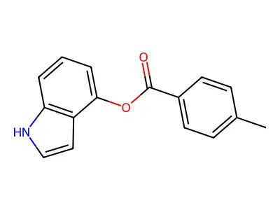 1H-indol-4-yl 4-methylbenzoate structure