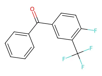 4-Fluoro-3-(trifluoromethyl)benzophenone structure