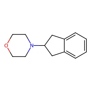 4-(2,3-dihydro-1H-inden-2-yl)morpholine structure