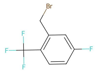 5-Fluoro-2-(trifluoromethyl)benzyl bromide structure