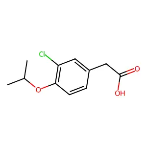 4-Isopropoxy-3-chlorophenylacetic acid structure