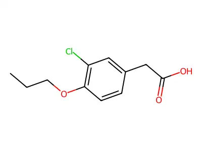 (3-氯-4-丙氧基苯基)乙酸 structure