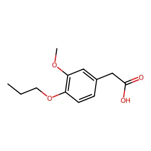 2-(3-Methoxy-4-propoxyphenyl)acetic acid structure