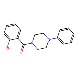 2-[(4-Phenylpiperazin-1-yl)carbonyl]phenol structure
