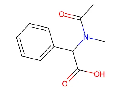 alpha-(Acetylmethylamino)-benzeneacetic acid structure