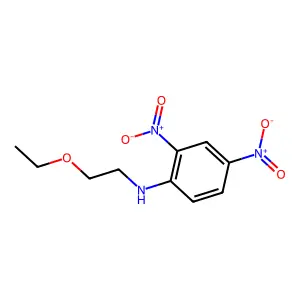 N-(2-ethoxyethyl)-2,4-dinitroaniline structure