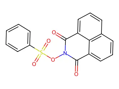 Benzenesulfonic acid 1,3-dioxo-1H,3H-benzo[de]isoquinolin-2-yl ester structure