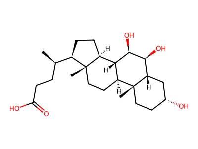 β-鼠胆酸 structure