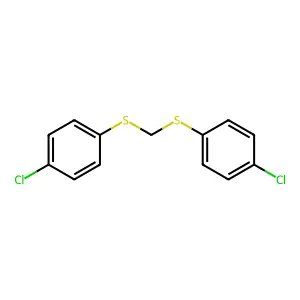 Bis(4-chlorophenylthio)methane structure