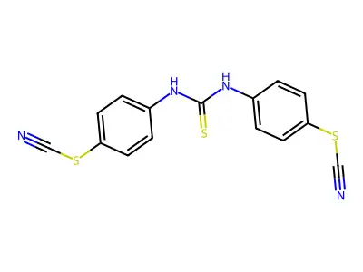 [4-[(4-Thiocyanatophenyl)carbamothioylamino]phenyl] thiocyanate structure