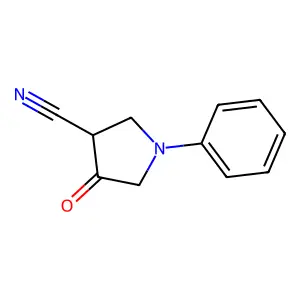 4-Oxo-1-phenylpyrrolidine-3-carbonitrile structure
