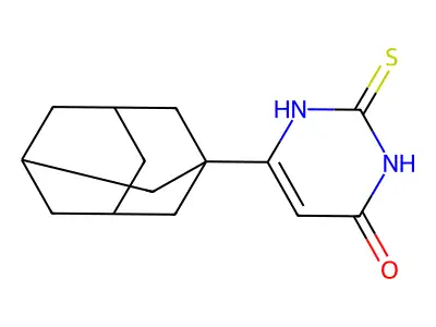 6-(1-adamantyl)-2-sulfanylidene-1H-pyrimidin-4-one structure