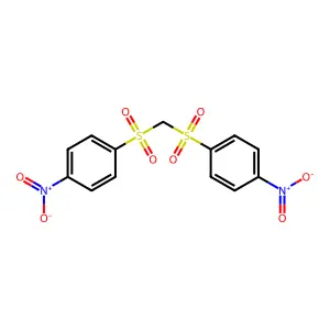 1-Nitro-4-({[(4-nitrophenyl)sulfonyl]methyl}sulfonyl)benzene structure