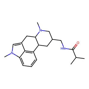 Propionamide, N-((1,6-dimethyl-8-beta-ergolinyl)methyl)-2-methyl- structure