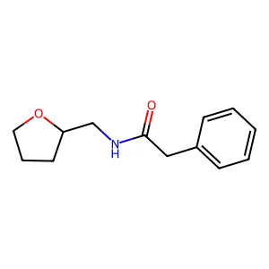 N-(四氢呋喃-2-基甲基)-2-苯基乙酰胺 structure