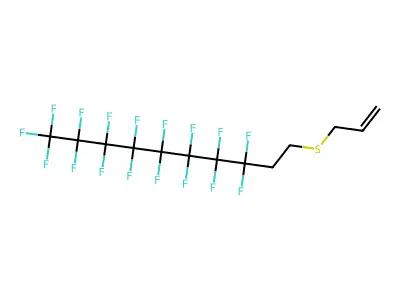 2-(Perfluorooctyl)ethyl allyl sulfide structure