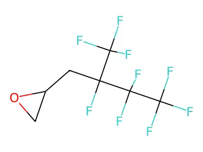 2-[2,3,3,4,4,4-Hexafluoro-2-(trifluoromethyl)butyl]oxirane structure