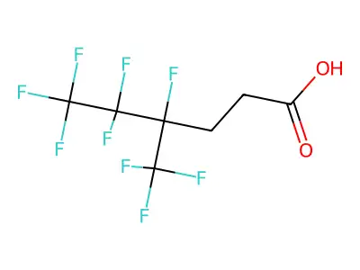 4,5,5,6,6,6-hexafluoro-4-(trifluoromethyl)hexanoic Acid structure