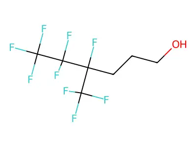4,5,5,6,6,6-Hexafluoro-4-(trifluoromethyl)hexan-1-ol structure