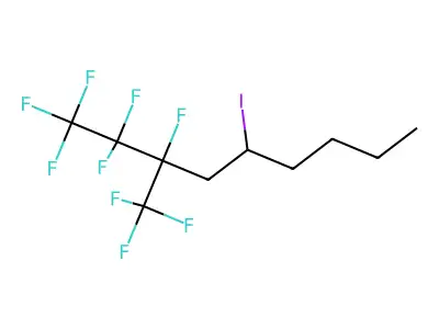 5-Iodo-1,1,1,2,2,3-hexafluoro-3-(trifluoromethyl)nonane structure