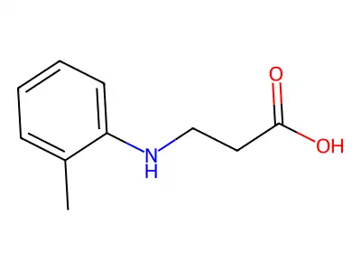3-[(2-Methylphenyl)amino]propanoic acid structure