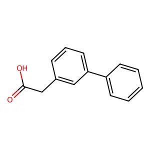 3-Biphenylylacetic acid structure