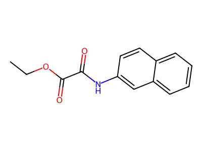 Ethyl [(naphthalen-2-yl)carbamoyl]formate structure