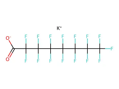 Potassium perfluorooctanoate structure