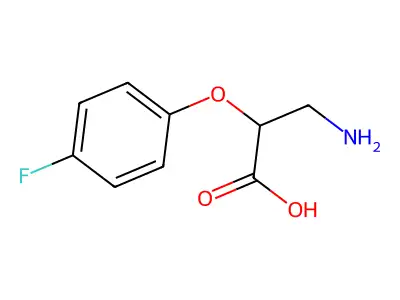 3-amino-2-(4-fluorophenoxy)propanoic Acid structure