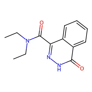 N,N-diethyl-4-oxo-3,4-dihydro-1-phthalazinecarboxamide structure