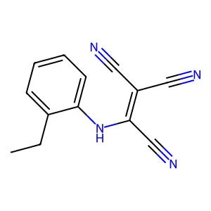 Ethenetricarbonitrile, (o-ethylanilino)- structure