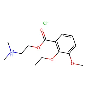 2-(Dimethylamino)ethyl 2-ethoxy-3-methoxybenzoate--hydrogen chloride (1/1) structure
