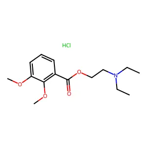 2-(Diethylamino)ethyl 2,3-dimethoxybenzoate--hydrogen chloride (1/1) structure