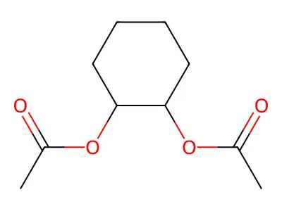 1,2-Cyclohexanediol diacetate, trans- structure