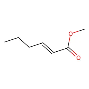 Methyl 2-hexenoate structure
