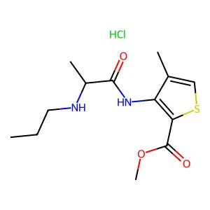 Articaine Hydrochloride structure