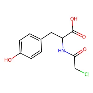 N-(2-Chloroacetyl)-L-tyrosine structure