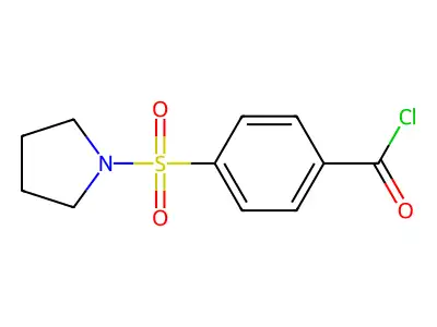 4-(Pyrrolidin-1-ylsulfonyl)benzoyl chloride structure