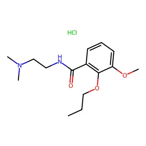 Benzamide, N-(2-dimethylaminoethyl)-3-methoxy-2-propoxy-, hydrochloride structure