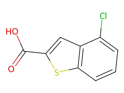 4-Fluoro-1-benzothiophene-2-carboxylic acid structure