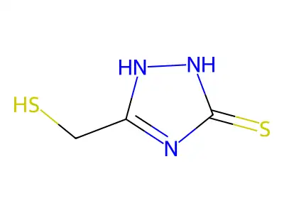 delta(sup 3)-1,2,4-Triazoline-5-thione, 3-(mercaptomethyl)- structure
